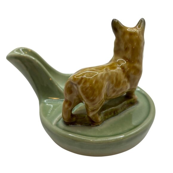 Vintage WADE England CORGI Ornamental Dog Figurine Tobacco Pipe Rest Holder - Picture 2 of 6